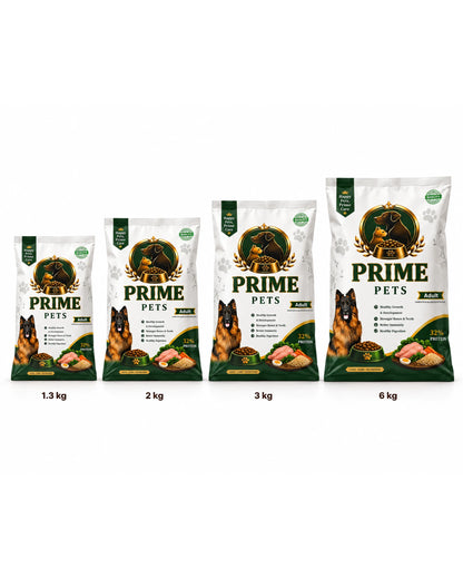 Adult pack sizes 1.3 kg to 6 kg