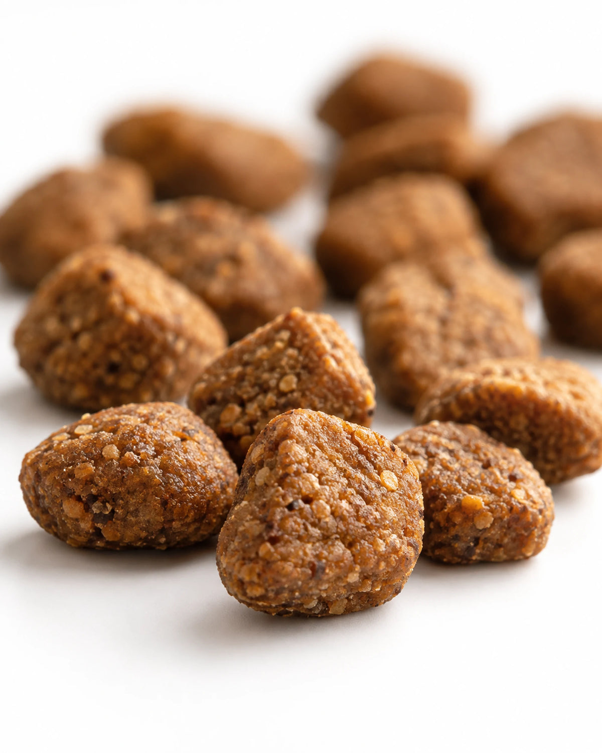 Puppy kibble close-up